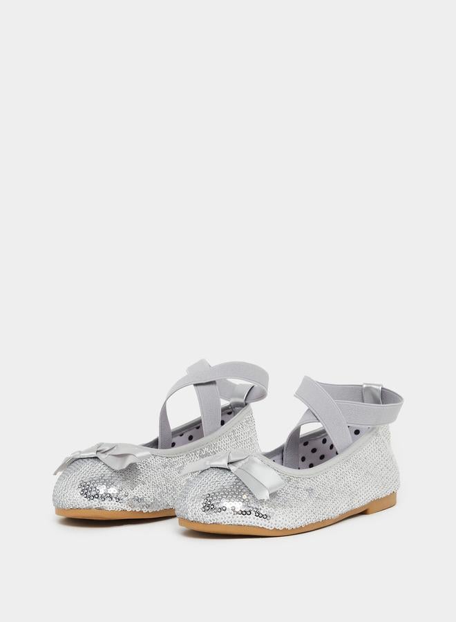 ستايلي حذاء باليرينا مزين بالترتر - Image 2